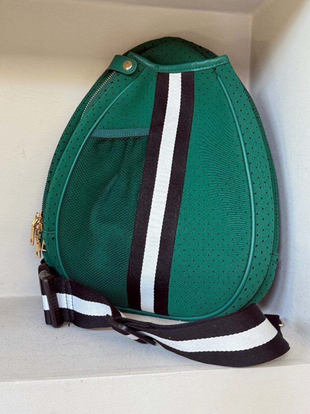 Parker & Hyde Green Neoprene Tennis Backpack Racquet Bag